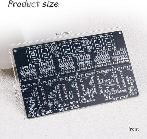 Zorza 1set 6 أرقام DIY مجموعة الساعة الإلكترونية DC 4.5V-5.5V لوحة الدوائر لعلم الممارسات لحام التعلم لصياغة الهواة الالكترونيات الخاصة بك على مدار الساعة الخاصة بك in Saudi Arabia