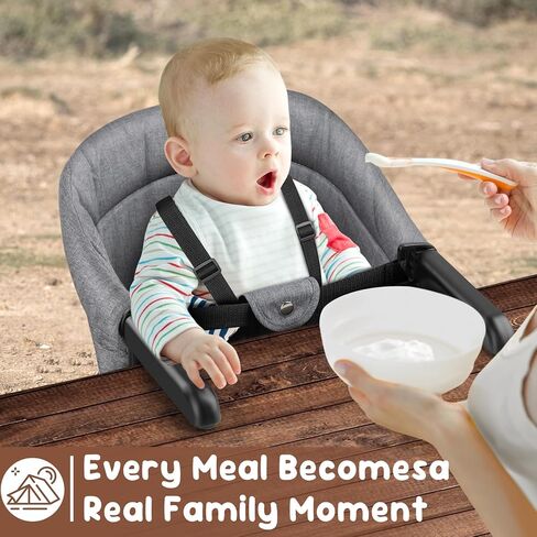 Hook-On High Chair for Babies Toddlers (6-36 Months),Portable High Chair for Chairs at Table, Attach to Fast Table Chairs,Foldable Storage Feeding Seat for Home and Travel,Bumbo Seat Clip On HighChair in Saudi Arabia