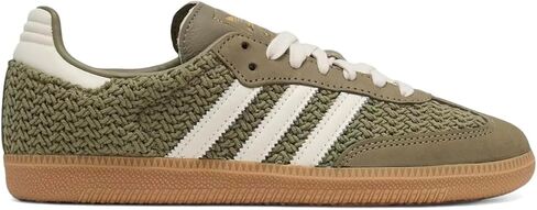 adidas Samba OG Womens Sneaker (White Metallic Silver Gum, 5) in Saudi Arabia