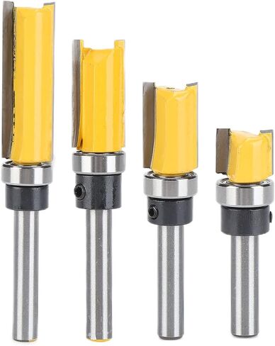 4pcs قاطع الطحن عالية الصلابة 1/4 مقبض أدوات قطع الصدمات القاطع الخشبية لقطع الخشب الدقيق in Saudi Arabia