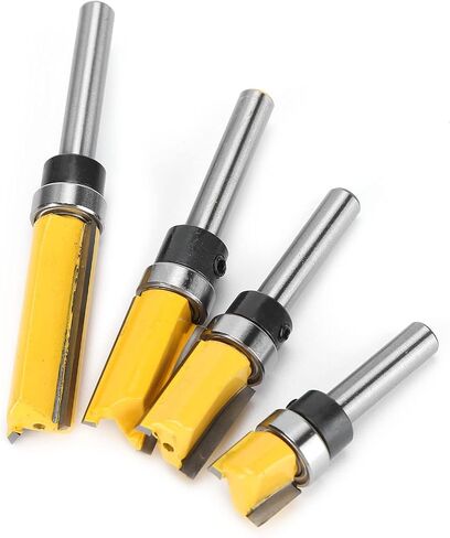 4pcs قاطع الطحن عالية الصلابة 1/4 مقبض أدوات قطع الصدمات القاطع الخشبية لقطع الخشب الدقيق in Saudi Arabia