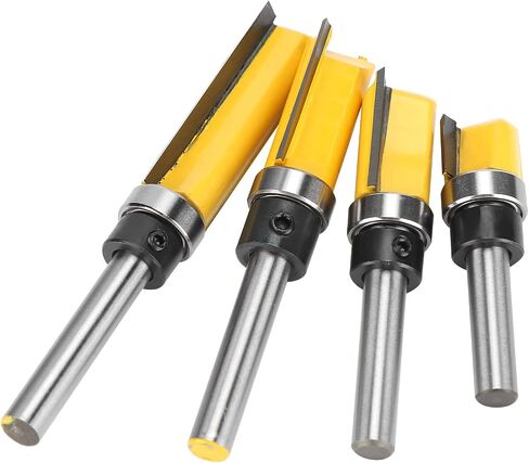 4pcs قاطع الطحن عالية الصلابة 1/4 مقبض أدوات قطع الصدمات القاطع الخشبية لقطع الخشب الدقيق in Saudi Arabia