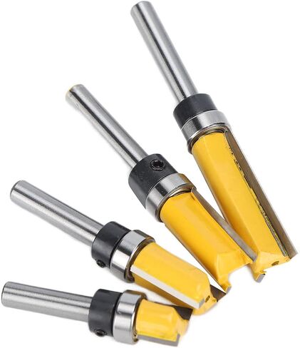 4pcs قاطع الطحن عالية الصلابة 1/4 مقبض أدوات قطع الصدمات القاطع الخشبية لقطع الخشب الدقيق in Saudi Arabia
