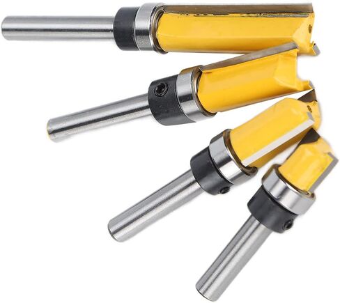 4pcs قاطع الطحن عالية الصلابة 1/4 مقبض أدوات قطع الصدمات القاطع الخشبية لقطع الخشب الدقيق in Saudi Arabia
