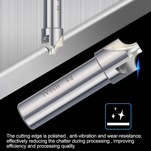 R1.0-R12 Corner Rounding End Mill HSS Radius Milling Cutter CNC Router Bit(R12) in Kuwait