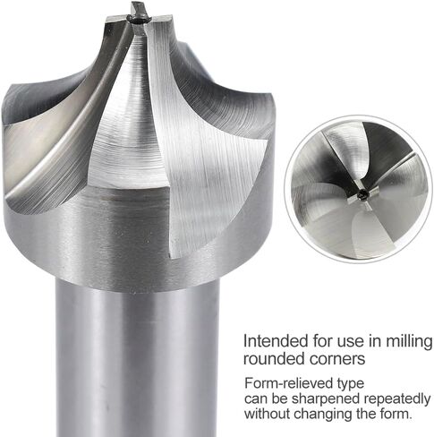 R1.0-R12 Corner Rounding End Mill HSS Radius Milling Cutter CNC Router Bit(R12) in Kuwait