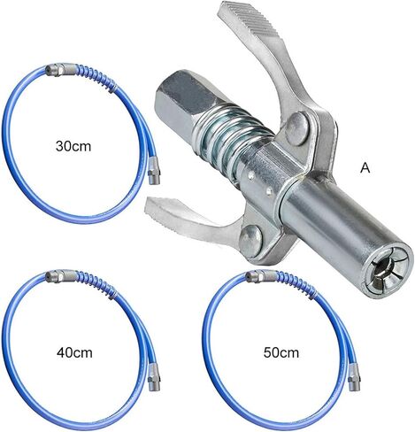 Grease Coupler 10000 PSI NPTI/8 Oil Pump Quick Release Grease Tip Tool High Pressure Car Lubricant Tip Grease Nozzle(50cm Set) in Saudi Arabia