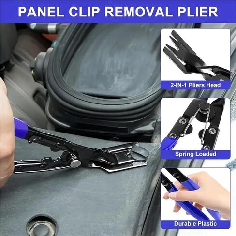 3PCS Car Panel Door Stereo Panel Clip Kit Car Removal Plier Trim Removal Tool Door Panel Pin Plier for Car Interior Removal Tool(Red) in Saudi Arabia