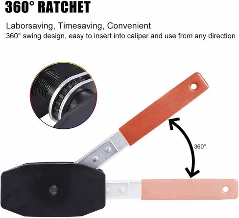 Car Ratchet Brake Pariper Press Tool Swing Ratchet Recket Wrench Press Twin Quad Seffleator Pad Discists Kits in Saudi Arabia