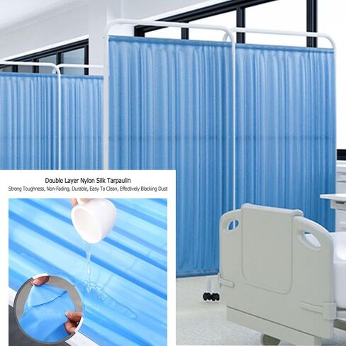 Freestanding Privacy Screen,Room Divider with Swivel Wheels,DIY Standing Door Partition,Create Privacy Space for Classroom Hospital(Color 4,1-Panel) in Saudi Arabia