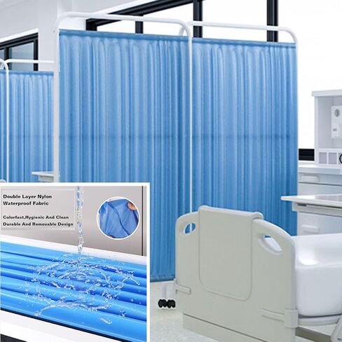 Room Divider with Wheels,Standing Door Partition Temporary Fence,Single-Panel Privacy Screen,Easy to Clean Fabric for Beauty Salon(Color 3,5-Panel) in Saudi Arabia