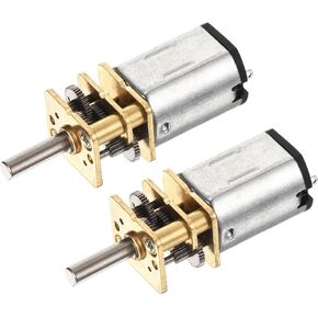 DMiotech 2Pcs 12V 100RPM Rated Torque 20 Output Shaft Length 10mm Micro DC Speed Reduction Motor Mini Metal Gearbox Motor for RC Car Robot Model DIY RC Toys Engine in Saudi Arabia