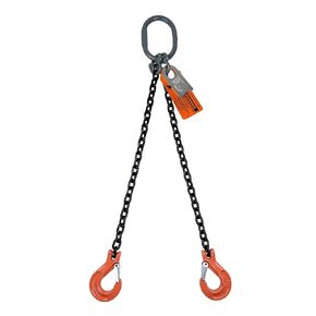 Chain Sling - 3/8" x 6' Double Leg with Sling Hooks - Grade 100 in Kuwait