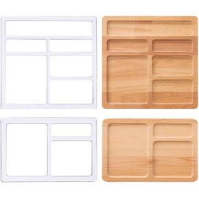 Origach 2 PCS Valet Tresent Router مع 3 و 6 جيوب ، قالب جهاز توجيه علبة أكريليك للأعمال الخشبية ، قالب ترصيع جهاز التوجيه الصافي للخشب in Kuwait