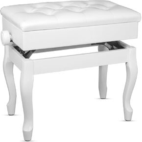 5 Core Piano Bench 3 بوصة مبطنة ببراز خشبي الموسيقي الشاقية عالية الدعوى كرسي المقعد القابل للتعديل مقعد مع التخزين غير المطاطي in Kuwait