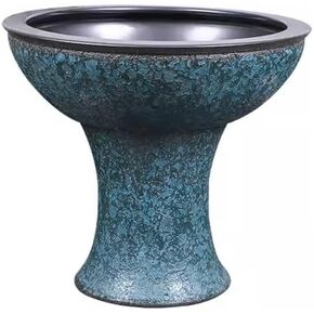Small Fish Tank Ceramic Fish Basin Floor-Standing Column-Type Fish Tank and Outdoor Turtle Tank are Suitable for Courtyards, Offices, Living Rooms, Etc. Fish Tank Kit(Medium) in Saudi Arabia