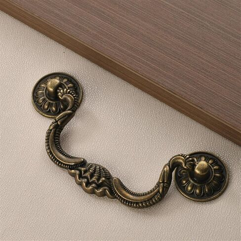 Vintage Retro Antique Bail Pull Handle 5.2" Cabinet Handles for Wooden Drawer Dresser Chest Cabinet Cupboard in Saudi Arabia