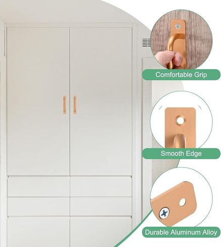 2-Pack Barn Door Handles, 6.3Inch/160mm Hole Center Aluminium Alloy Gate Handle with Mounting Screws for Bathroom/Wardrobe/Closet/Kitchen, Sliding Door Handle with Plate [Silver] in Saudi Arabia