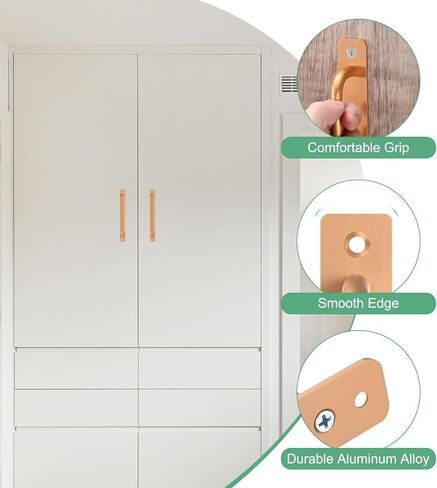 2-Pack Barn Door Handles, 6.3Inch/160mm Hole Center Aluminium Alloy Gate Handle with Mounting Screws for Bathroom/Wardrobe/Closet/Kitchen, Sliding Door Handle with Plate [Silver] in Saudi Arabia