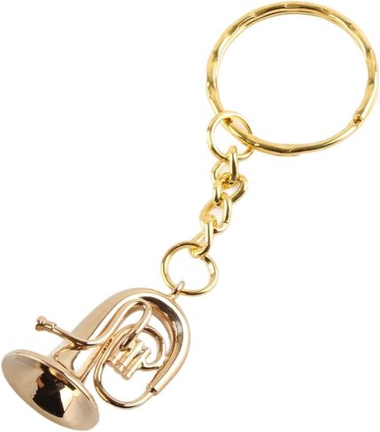 Brass Tuba Key Chain, Miniature Golden Musical Instrument Key Chains, Exquisite Craftsmanship Tuba Keychain for Music Lovers in Saudi Arabia