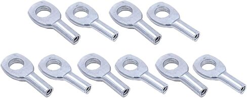 Yiju 10 Pieces Steel Wire Rope Eyelets Gym Machine Cable Replacement Exercise Machine Terminal Connector Attachments for 2mm Wire Rope, 5mm in Saudi Arabia