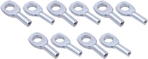 Yiju 10 Pieces Steel Wire Rope Eyelets Gym Machine Cable Replacement Exercise Machine Terminal Connector Attachments for 2mm Wire Rope, 5mm in Saudi Arabia