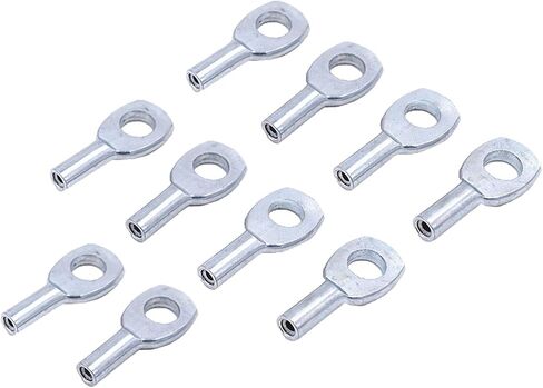 Yiju 10 Pieces Steel Wire Rope Eyelets Gym Machine Cable Replacement Exercise Machine Terminal Connector Attachments for 2mm Wire Rope, 5mm in Saudi Arabia