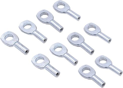 Yiju 10 Pieces Steel Wire Rope Eyelets Gym Machine Cable Replacement Exercise Machine Terminal Connector Attachments for 2mm Wire Rope, 5mm in Saudi Arabia