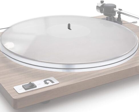 Terrific Tune - Acrylic Turntable Slipmat for Vinyl LP Record Players - Transparent Platter Mat - Anti-Static and 2.7mm Thickness Tighter bass - Reduce Noise & Improve Sound Quality (Blue) in Saudi Arabia