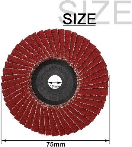1Pcs 3inch Flat Flap Disc Grinding Wheel Buffing Pad 80/60 Grit Angle Grinder Abrasive Polishing Rotary Tool Accessories(Flap Disc C) in Saudi Arabia