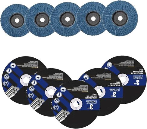 10pcs/set 75mm راتنج القطع قرص رفرف طحن زاوية الزاوية عجلة التلميع لمحضن للمعادن الفولاذ البلاستيك in Kuwait