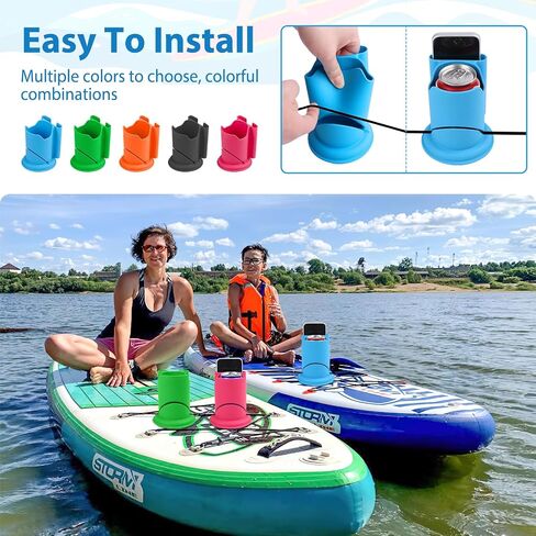 حامل كوب Paddleboard Angar ، لوح مجداف وحامل مشروب قوارب الكاياك ، 2 في 1 مشروب مضاد للانفادة والهاتف in Kuwait