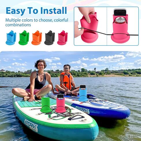 حامل كوب Paddleboard Angar ، لوح مجداف وحامل مشروب قوارب الكاياك ، 2 في 1 مشروب مضاد للانفادة والهاتف in Kuwait