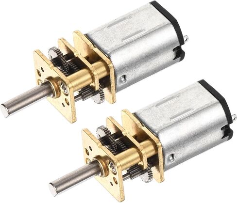 Dmiotech 2PCS 12V 100RPM عزم الدوران 20 مخرج عمود الخرج طول 10 مم Micro DC SPEED Motor Mini Metal Gearbox Motor لنموذج RC Car Robot Model DIY RC Toys in Saudi Arabia