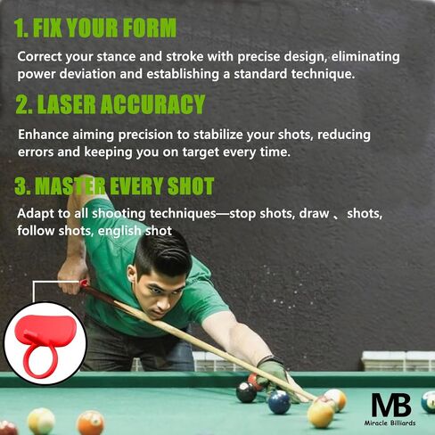 Professional Billiards Training Aids Ring, Improve Pool Skills Perfect for Beginners & Intermediate Players Billiard Practice Tools -Silicone Trainer for Pool Table Cues Accessories and Equipment in Saudi Arabia