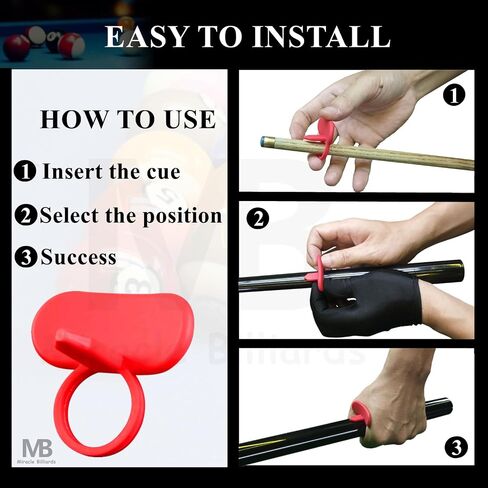 Professional Billiards Training Aids Ring, Improve Pool Skills Perfect for Beginners & Intermediate Players Billiard Practice Tools -Silicone Trainer for Pool Table Cues Accessories and Equipment in Saudi Arabia
