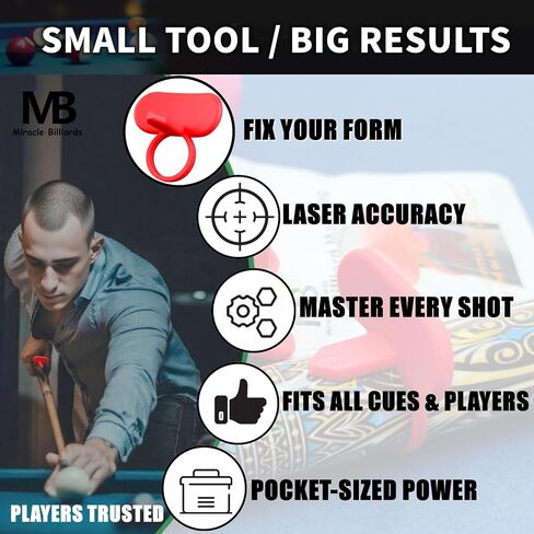 Professional Billiards Training Aids Ring, Improve Pool Skills Perfect for Beginners & Intermediate Players Billiard Practice Tools -Silicone Trainer for Pool Table Cues Accessories and Equipment in Saudi Arabia