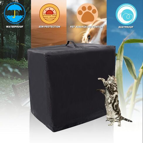 Air Compressor Cover,Outdoor Durable Waterproof 600D Heavy Dust Blowing Air Compressors Covers with Handle,Fit for CRAFTSMAN,PORTER-CABLE,DEWALT 6 Gallon Portable Pancake Oil-Free Air Compressor Black in Kuwait