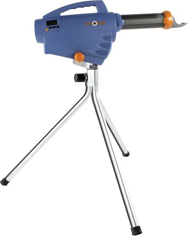 Zooka ZS740 Baseball Pitching Machine - Throws Balls 10-70 MPH- Cordless Battery Powered Pitching Machine for Kids, Youth, Adults - Adjustable Pitching Machine Baseballs - Tall Telescoping Tripod in Saudi Arabia