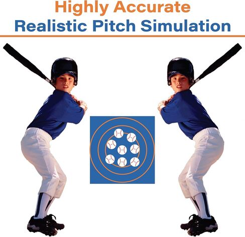 Zooka ZS740 Baseball Pitching Machine - Throws Balls 10-70 MPH- Cordless Battery Powered Pitching Machine for Kids, Youth, Adults - Adjustable Pitching Machine Baseballs - Tall Telescoping Tripod in Saudi Arabia