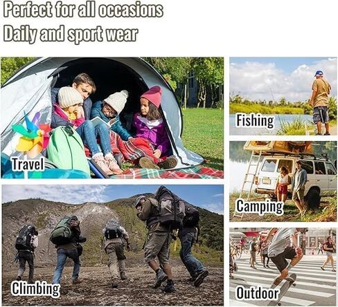 Men's Cargo Shorts for Work Relaxed Fit Outdoor Multi-Pocket Work Utility Tactical Hiking Travel Casual Shorts in Kuwait