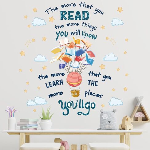 Inspirational Quote Wall Decals Colorful Kids Peel and Stick Wallpaper Cute Motivational Wall Stickers for Nursery Kids Room Preschool Classroom Door Playroom Wall Decor in Saudi Arabia