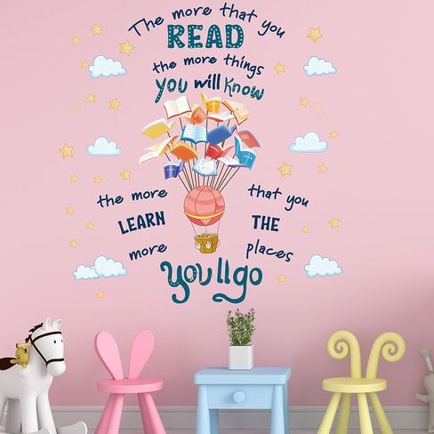 Inspirational Quote Wall Decals Colorful Kids Peel and Stick Wallpaper Cute Motivational Wall Stickers for Nursery Kids Room Preschool Classroom Door Playroom Wall Decor in Saudi Arabia