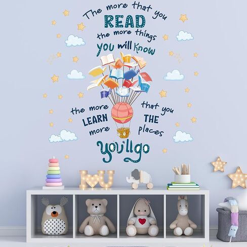 Inspirational Quote Wall Decals Colorful Kids Peel and Stick Wallpaper Cute Motivational Wall Stickers for Nursery Kids Room Preschool Classroom Door Playroom Wall Decor in Saudi Arabia