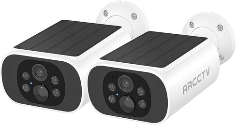 Solar Security Camera Outdoor Wireless, 4MP Battery Powered Home Surveillance Camera with Embedded Solar Panel, PIR Motion Sensor, 2.4G/5G Dual Band WiFi in Kuwait