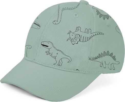 Toddler Sun Hats Baby Boys Cap Girls Adjustable Dinosaur Baseball Kids Hats | Baby Toddler Sun Bucket UPF 50+ Hat,Beach Essentials For Baby Boy Kids Swim Straw ,adjustable chin strap,breathable fabric in Saudi Arabia
