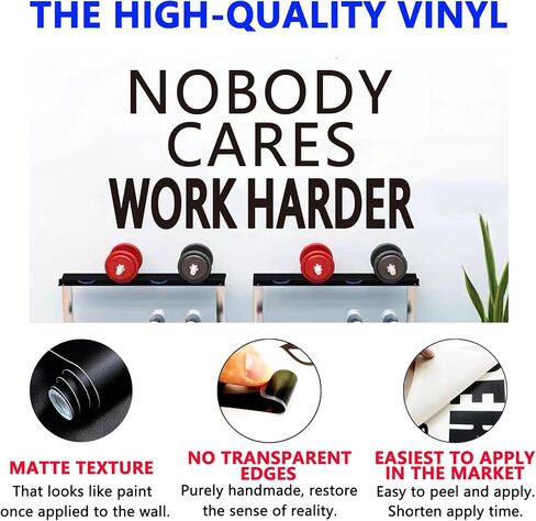 Sealtune Gym Gym Wall Scals - Inspirational Quotes ملصقات جدار المكتب - الفصل الدراسي المدرسي Home Garage Vinyl Art Decor - الحد الوحيد الخاص بك هو 15 "x18" in Kuwait