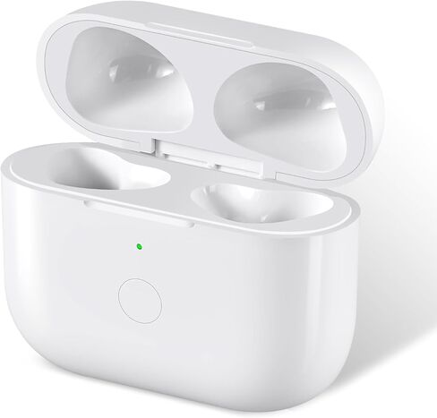 Compatible with AirPods Pro 1st & 2nd Generation Charging Case Replacement, Compatible with Wireless AirPods Pro 1st & 2nd Charger Case with Bluetooth Pairing Sync Button,White in Kuwait