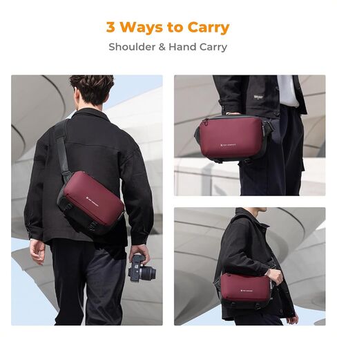 K&F Concept 2 في 1 حقيبة حبال اليومية حقيبة الكتف والتصوير متعدد الوظائف كاميرا Crossbody Camera DSLR حقيبة محمولة in Kuwait