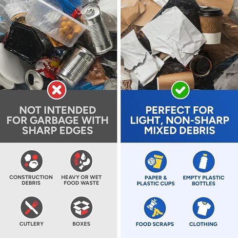 32-33 Gallon Can Liners 13 Mic High-Density Garbage Bags Clear 33" x 40" Trash Bags 500/Case in Kuwait